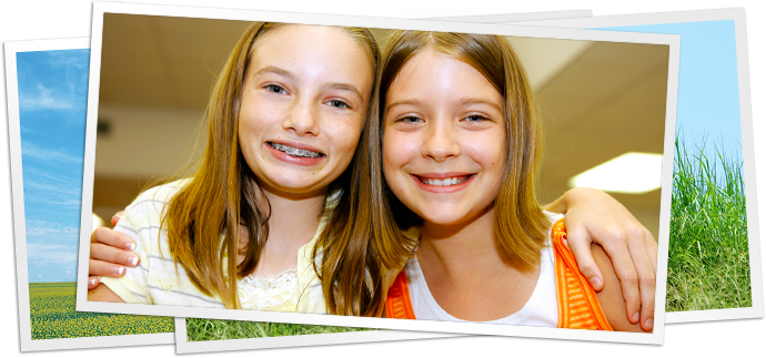 photo of two classmates embracing